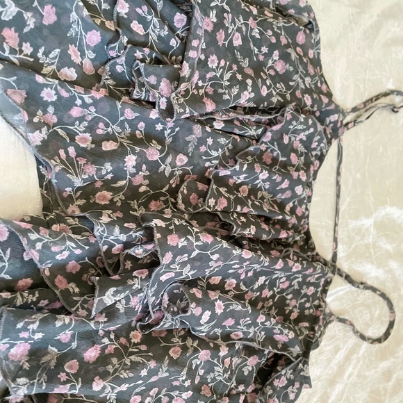 Abercrombie & Fitch green layered cami fairycore top - Picture 4 of 6